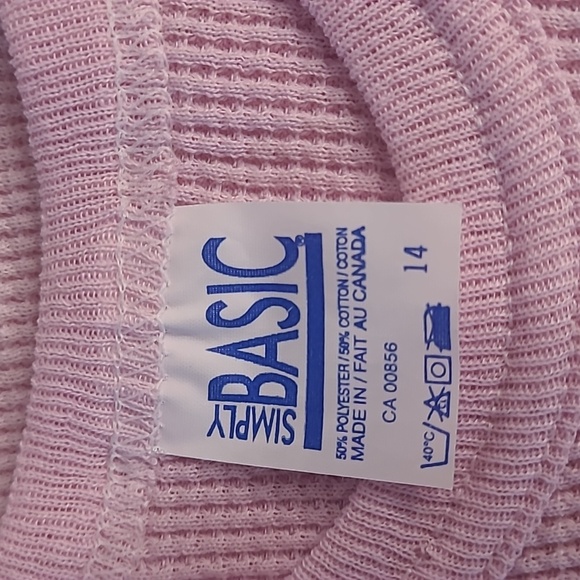 2 pink t-shirts, simply basic, children's size 14 - Picture 2 of 3